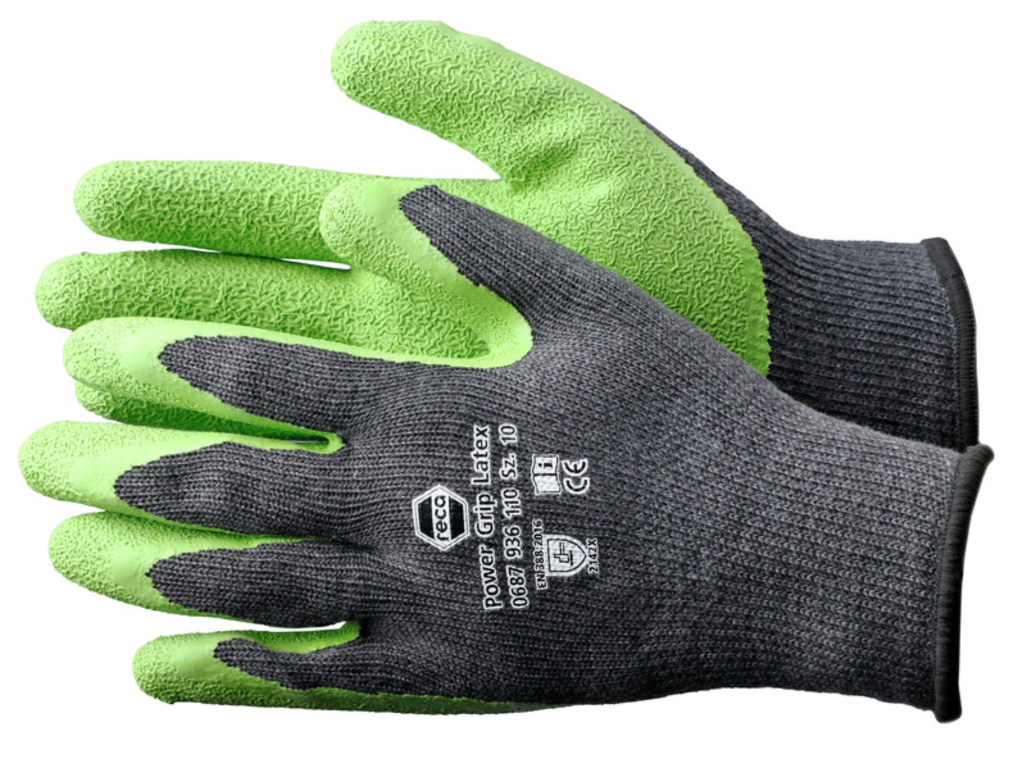 12x Reca - Power Grip Latex Schutzhandschuhe