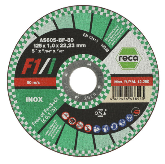 25x Reca - F1/i Trennscheiben für Edelstahl gerade